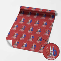 250 Years of Freedom Abraham Lincoln Patriotic Wrapping Paper Roll US Fighter Jets Red White and Blue 1776 to 2026 Semiquincentennial