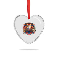 250 Years Of Freedom America Heart Crystal Glass Ornament USA Independence 250th Anniversary 1776 2026 Patriotic Eagle Flag