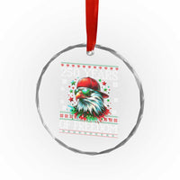 250 Years Of Freedom Christmas Crystal Glass Ornament 250th Anniversary USA Eagle Ugly Xmas - Wonder Print Shop
