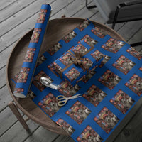 250 Years Of Freedom Wrapping Paper Roll Funny Cat Selfie 4th of July Party