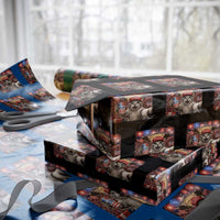 250 Years Of Freedom Wrapping Paper Roll Funny Cat Selfie 4th of July Party