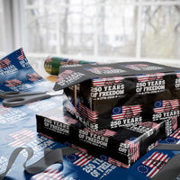 250 Years Of Freedom Wrapping Paper Roll Gadsden Flag American Patriot US