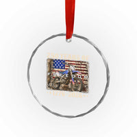 250 Years Of Freedom Dirt Bike Motocross 1776 2026 Crystal Glass Ornament
