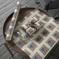250 Years Of Freedom Wrapping Paper Roll Red White Blue Liberty Bell