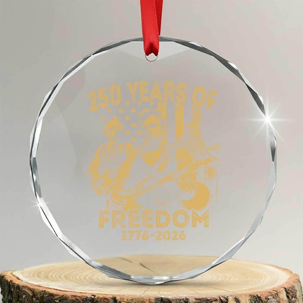 250 Years of Freedom US Presidents Rock Band Crystal Glass Ornament Funny Abraham Lincoln George Washington Teddy Roosevelt Concert 1776 to 2026
