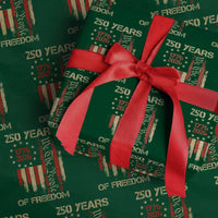 250 Years Of Freedom Wrapping Paper Roll 250th America Anniversary Independence Day