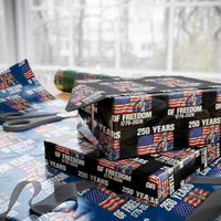 250 Years Of Freedom Wrapping Paper Roll Patriotic Uncle Sam