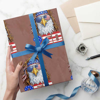 250 Years of Independece Patriotic Eagle Wrapping Paper Roll 1776 2026 USA Flag 4th of July Semiquincentennial - Wonder Print Shop