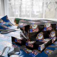 250 Years of Independece Patriotic Eagle Wrapping Paper Roll 1776 2026 USA Flag 4th of July Semiquincentennial - Wonder Print Shop