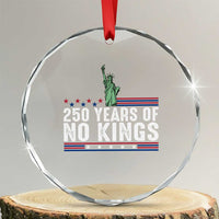 250 Years Of No Kings Crystal Glass Ornament Statue Of Liberty Freedom Protest