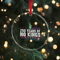 250 Years Of No Kings Crystal Glass Ornament Statue Of Liberty Freedom Protest