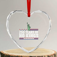 250 Years Of No Kings Heart Crystal Glass Ornament Statue Of Liberty Freedom Protest