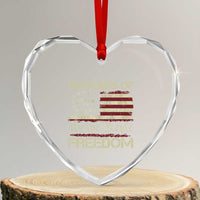 250 Years United States Heart Crystal Glass Ornament We The People 1776 2026 Flag Memorial Day Patriotic 250th Birthday