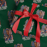 250th America Anniversary Wrapping Paper Roll Funny Tung Tung Tung Sahur Tralalero Tralala 4th of July