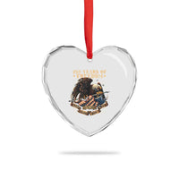 250th American Anniversary Heart Crystal Glass Ornament 250 Years Of Freedom Independence American Flag - Wonder Print Shop