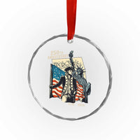 250th Anniversary 1776-2026 We The People Crystal Glass Ornament George Washington and Statue of Liberty History Pride