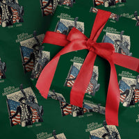 250th Anniversary 1776-2026 We The People Wrapping Paper Roll George Washington and Statue of Liberty History Pride