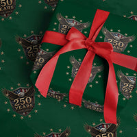 250th Anniversary USA Bald Eagle Wrapping Paper Roll 250 Years 4th of July 1776 2026