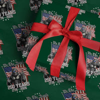 250th Anniversary USA Bigfoot Wrapping Paper Roll Sasquatch 250 Years Independence