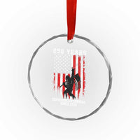 250th Anniversary USA Crystal Glass Ornament Bigfoot Patriotic American USA Flag