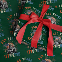 250th Anniversary USA Wrapping Paper Roll Bigfoot American Flag Patriotic 4th of July