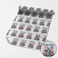 250th Anniversary USA Wrapping Paper Roll Patriotic Liberty Floral 250 Years American 4th July 1776 2026