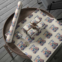 250th Anniversary USA Wrapping Paper Roll Patriotic Liberty Floral 250 Years American 4th July 1776 2026