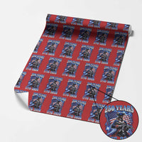 250th Anniversary Yankee Spirit Wrapping Paper Roll 1776 2026 Patriotic Tactical Minuteman US Flag