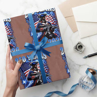 250th Anniversary Yankee Spirit Wrapping Paper Roll 1776 2026 Patriotic Tactical Minuteman US Flag