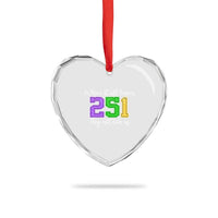 251 Mardi Gras Mobile Alabama Heart Crystal Glass Ornament Where It All Began Fat Tuesday Carnival Glitter Print