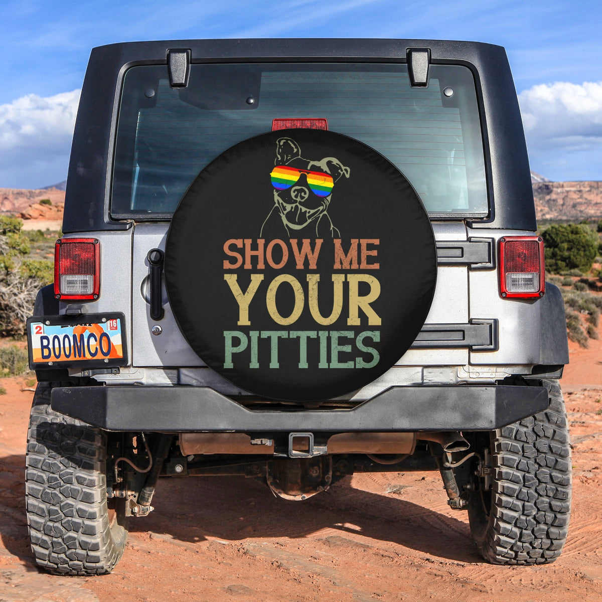 LGBT Tire Covers - Show Me Your Pitties Bulldogs Spare Tire Cover NO.188 LT8 - Wonder Print Shop