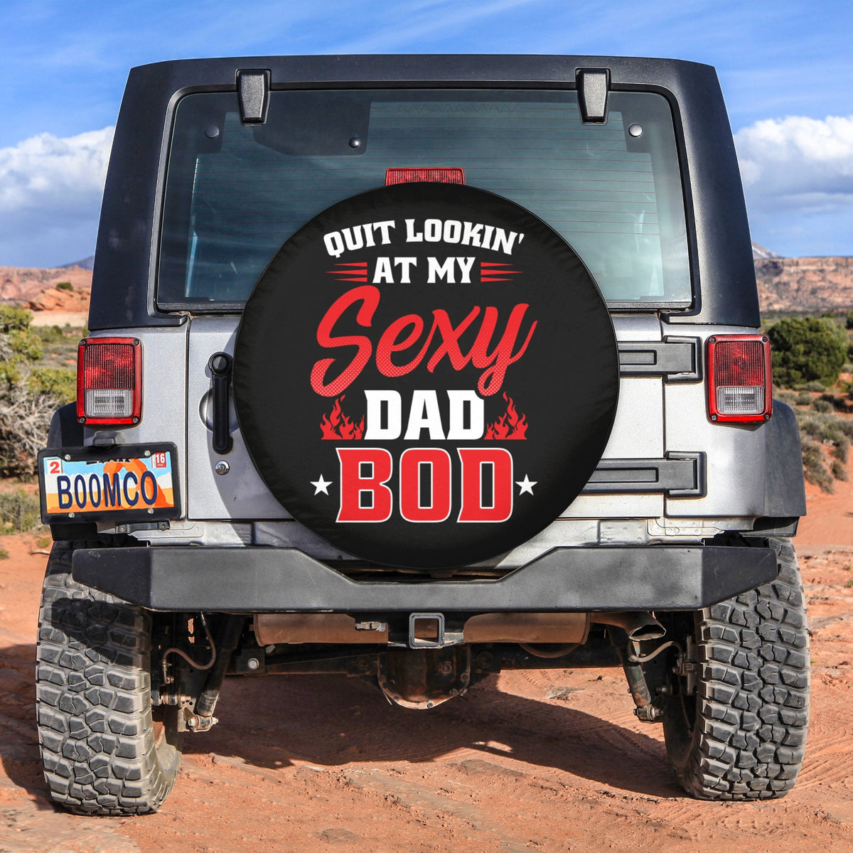 Father's Day Tire Covers - Quit Looking At My Sext Dad Bod Spare Tire Cover NO.253 LT8 - Wonder Print Shop