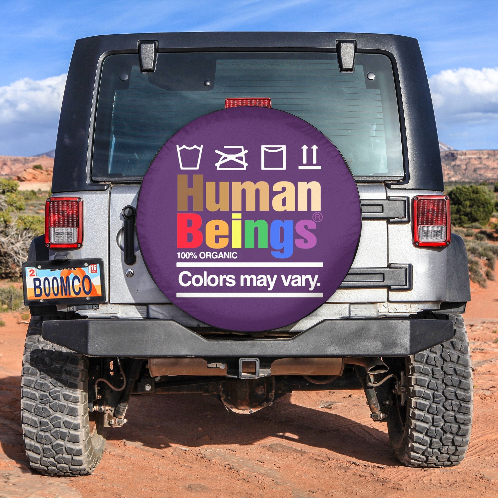 LGBT Tire Covers - Human Beings 100% Organic Colors May Vary Spare Tire Cover NO.189 LT8 - Wonder Print Shop