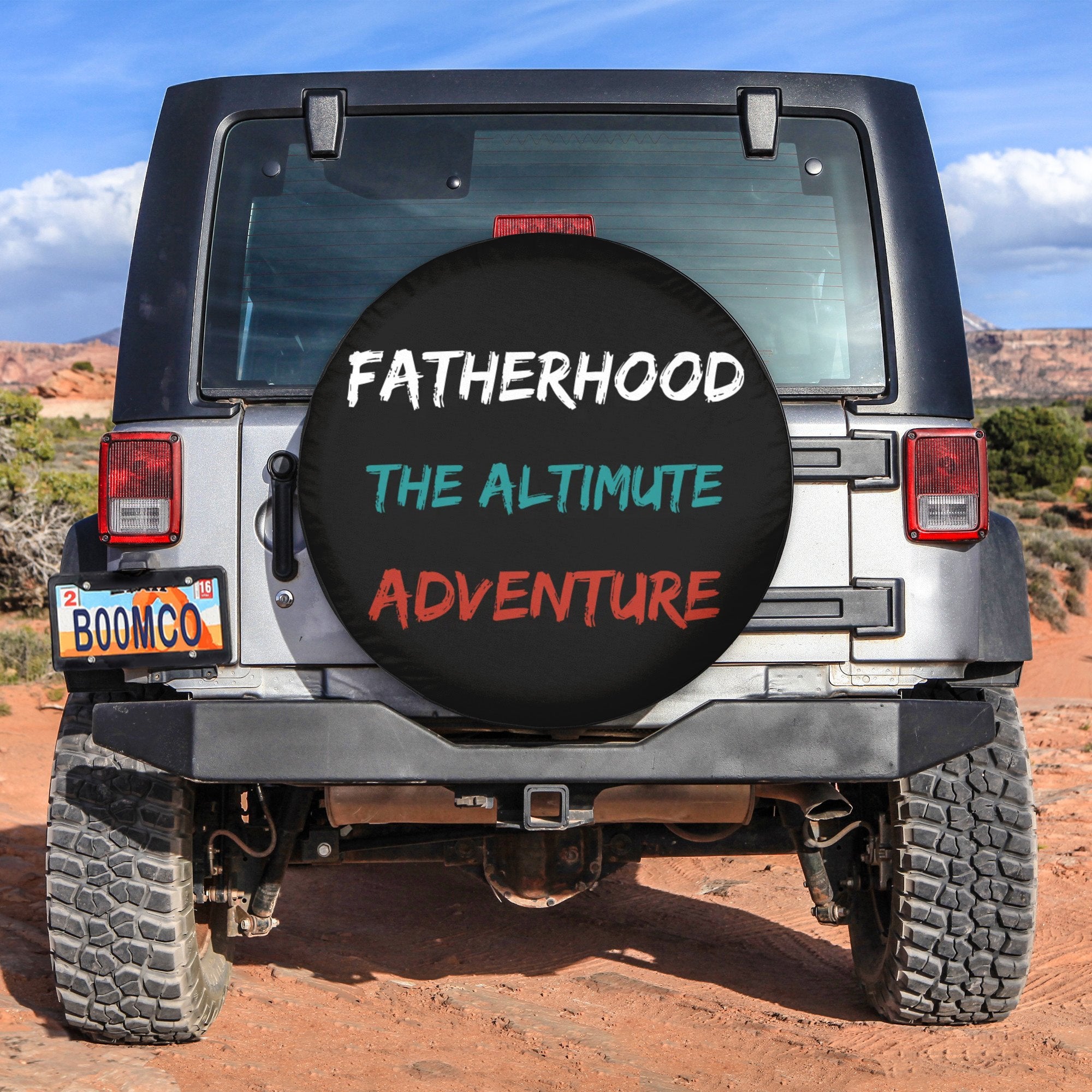 Father's Day Tire Covers - Fatherhood The Altimute Adventure Spare Tire Cover NO.257 LT8 - Wonder Print Shop