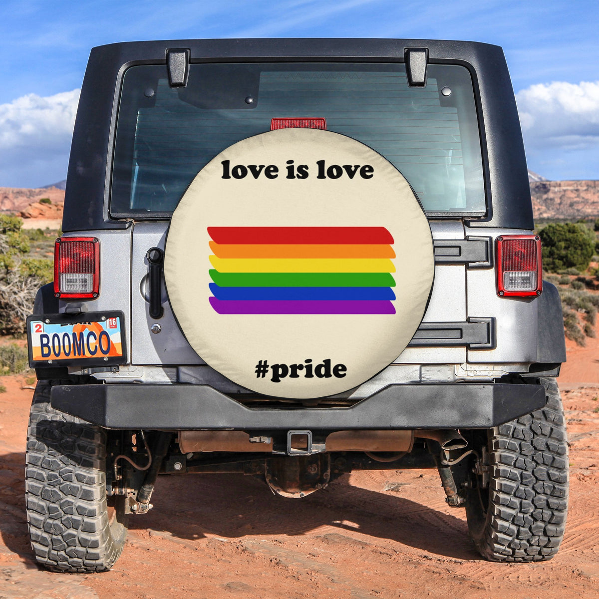 LGBT Tire Covers - Love Is Love #Pride Spare Tire Cover NO.193 LT8 - Wonder Print Shop