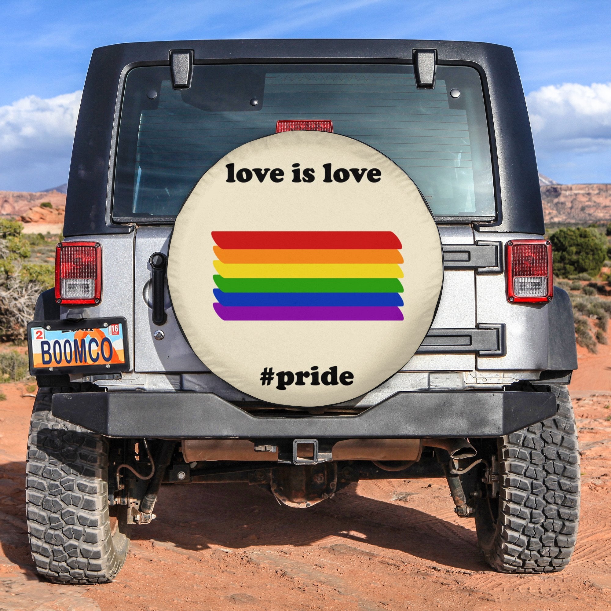 LGBT Tire Covers - Love Is Love #Pride Spare Tire Cover NO.193 LT8 - Wonder Print Shop