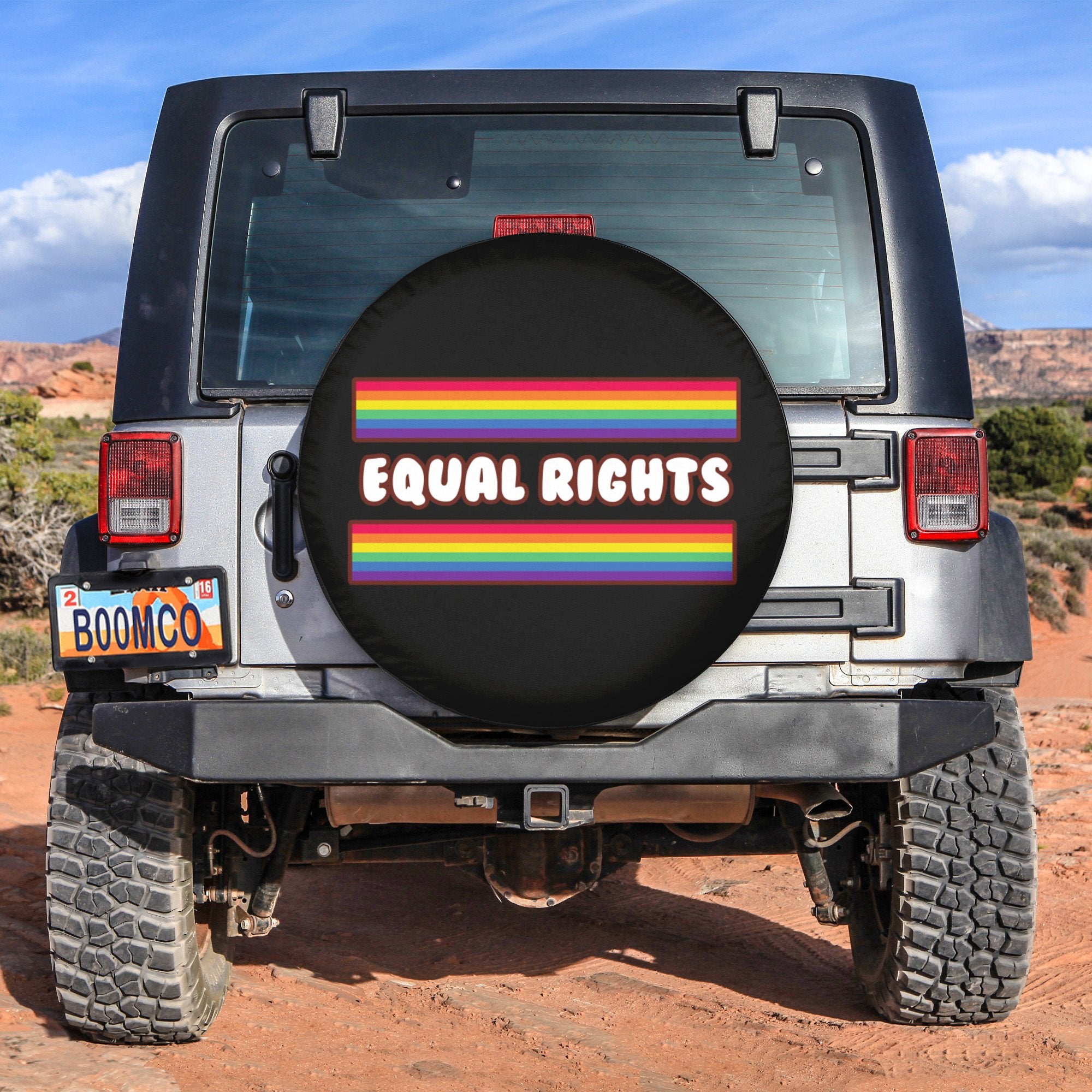 LGBT Tire Covers - Equal Rights Spare Tire Cover NO.194 LT8 - Wonder Print Shop