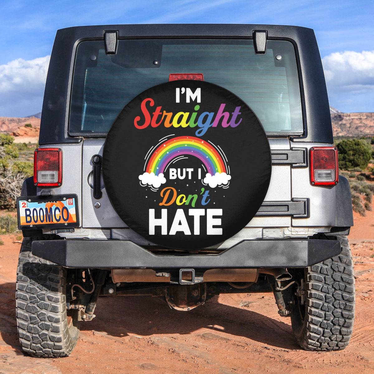 LGBT Tire Covers - I'm Straight But I Don't Hate Spare Tire Cover NO.195 LT8 - Wonder Print Shop