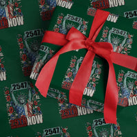 25th Amendment Now 2547 Wrapping Paper Roll Statue of Liberty Floral Political Statement Graphic