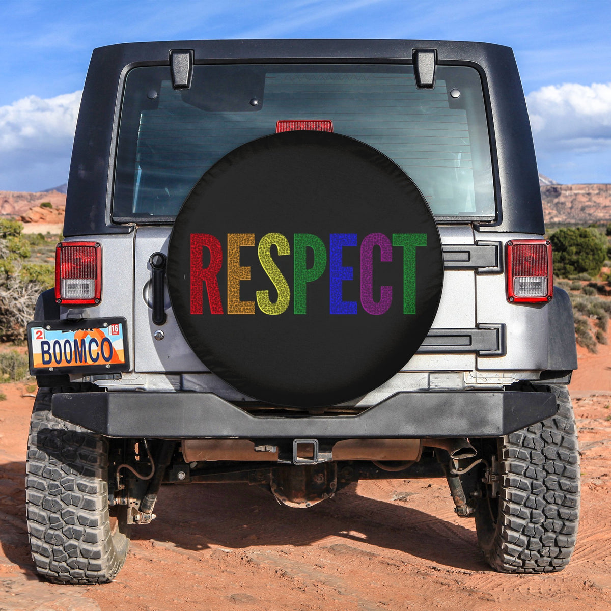 LGBT Tire Covers - Respect Pride Spare Tire Cover NO.199 LT8 - Wonder Print Shop