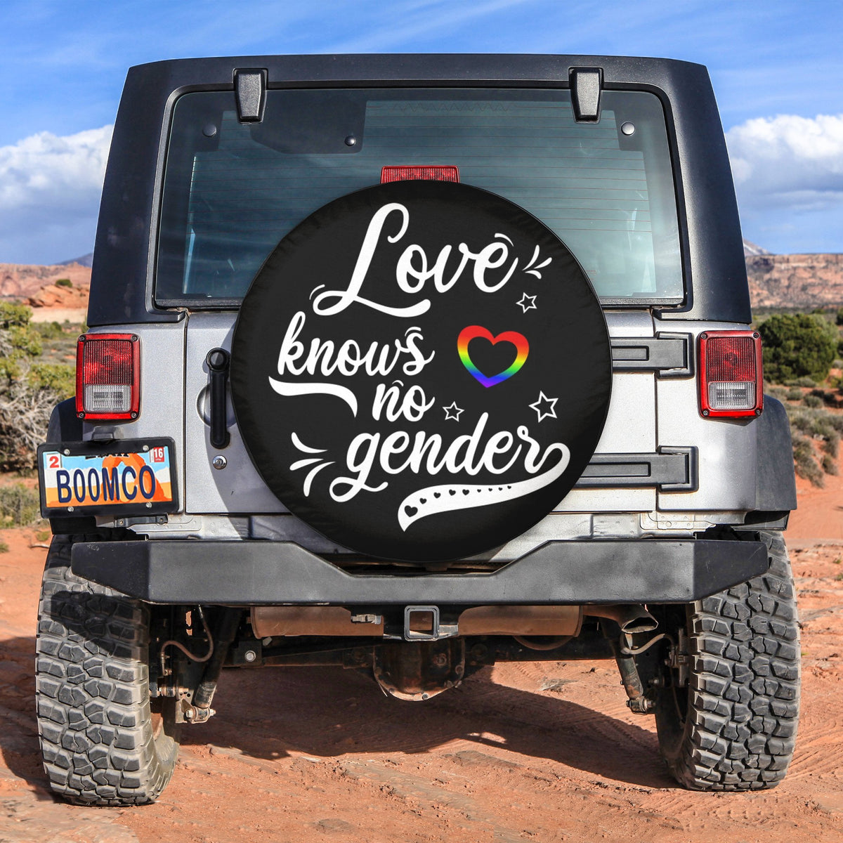 LGBT Tire Covers - Love Knows No Gender Spare Tire Cover NO.200 LT8 - Wonder Print Shop
