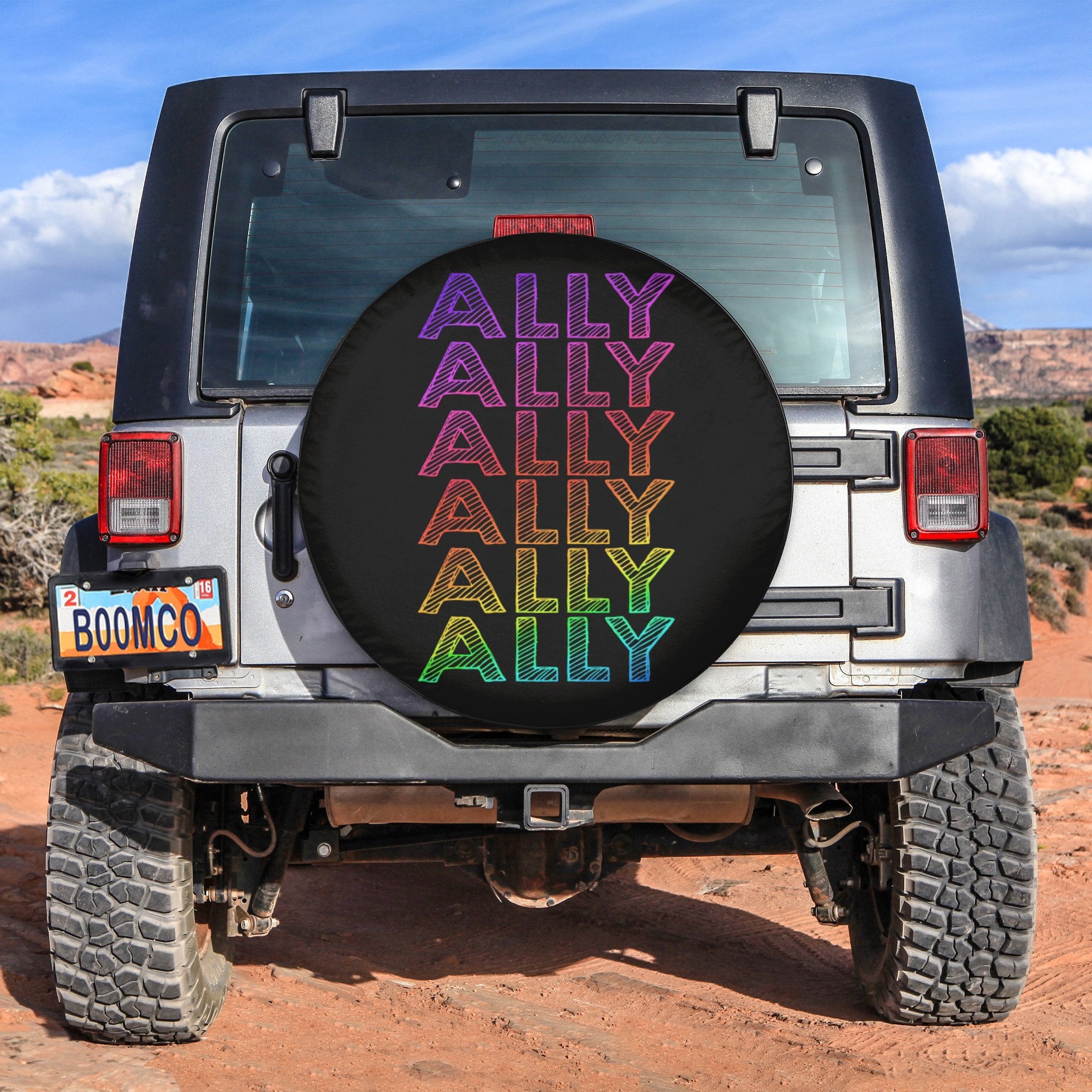 LGBT Tire Covers - Ally Spare Tire Cover NO.202 LT8 - Wonder Print Shop