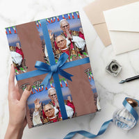 267th Pope Leo XIV Wrapping Paper Roll From The Windy City To The Vatican US Chicago Pride - Wonder Print Shop