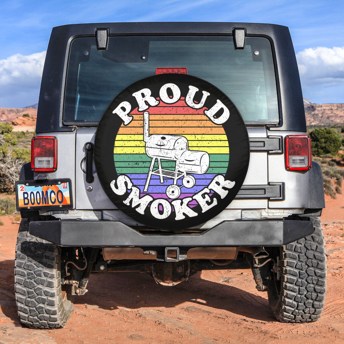 LGBT Tire Covers - Proud Smoker Spare Tire Cover NO.212 LT8 - Wonder Print Shop