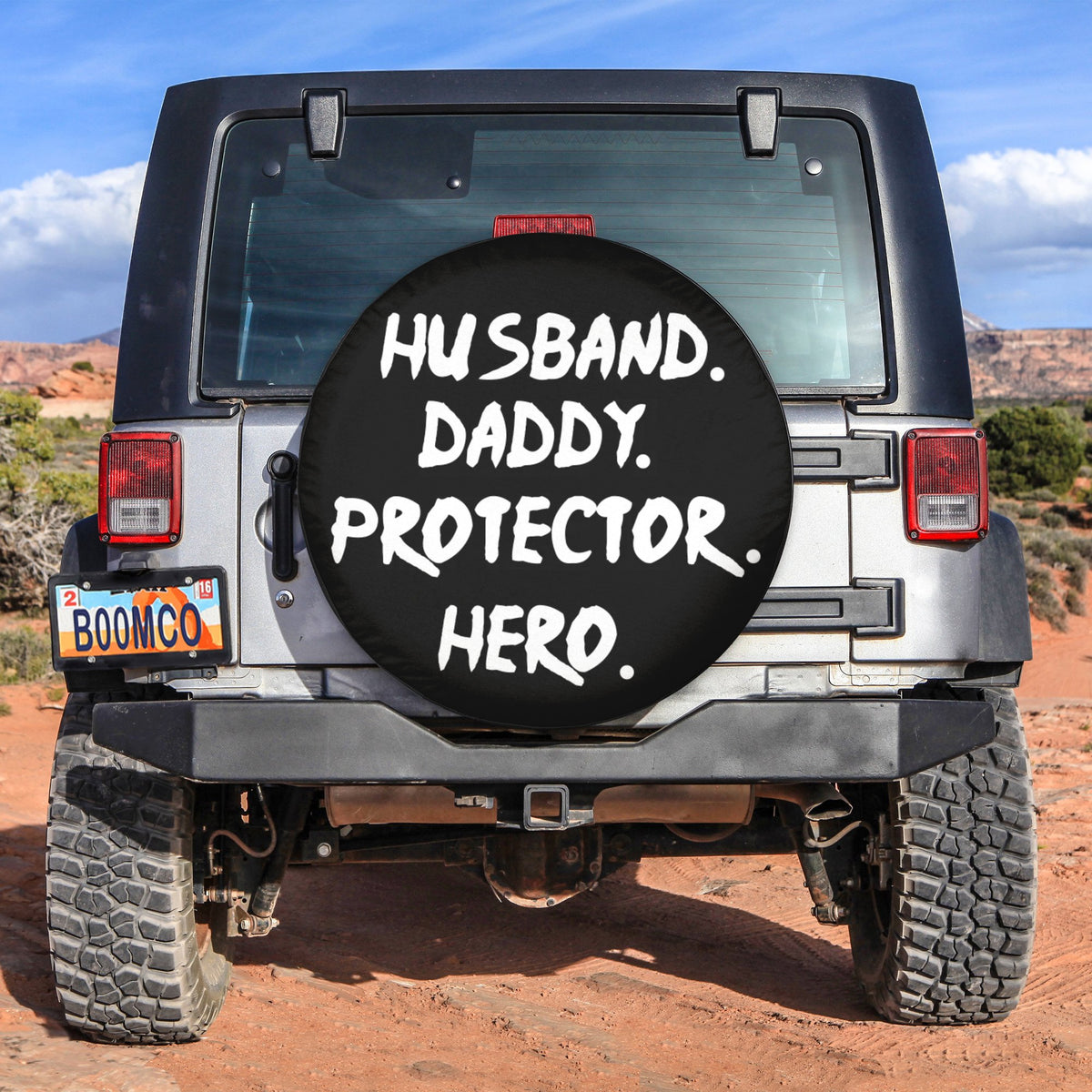 Father's Day Tire Covers - Husband Daddy Protector Hero Spare Tire Cover NO.280 LT8 - Wonder Print Shop