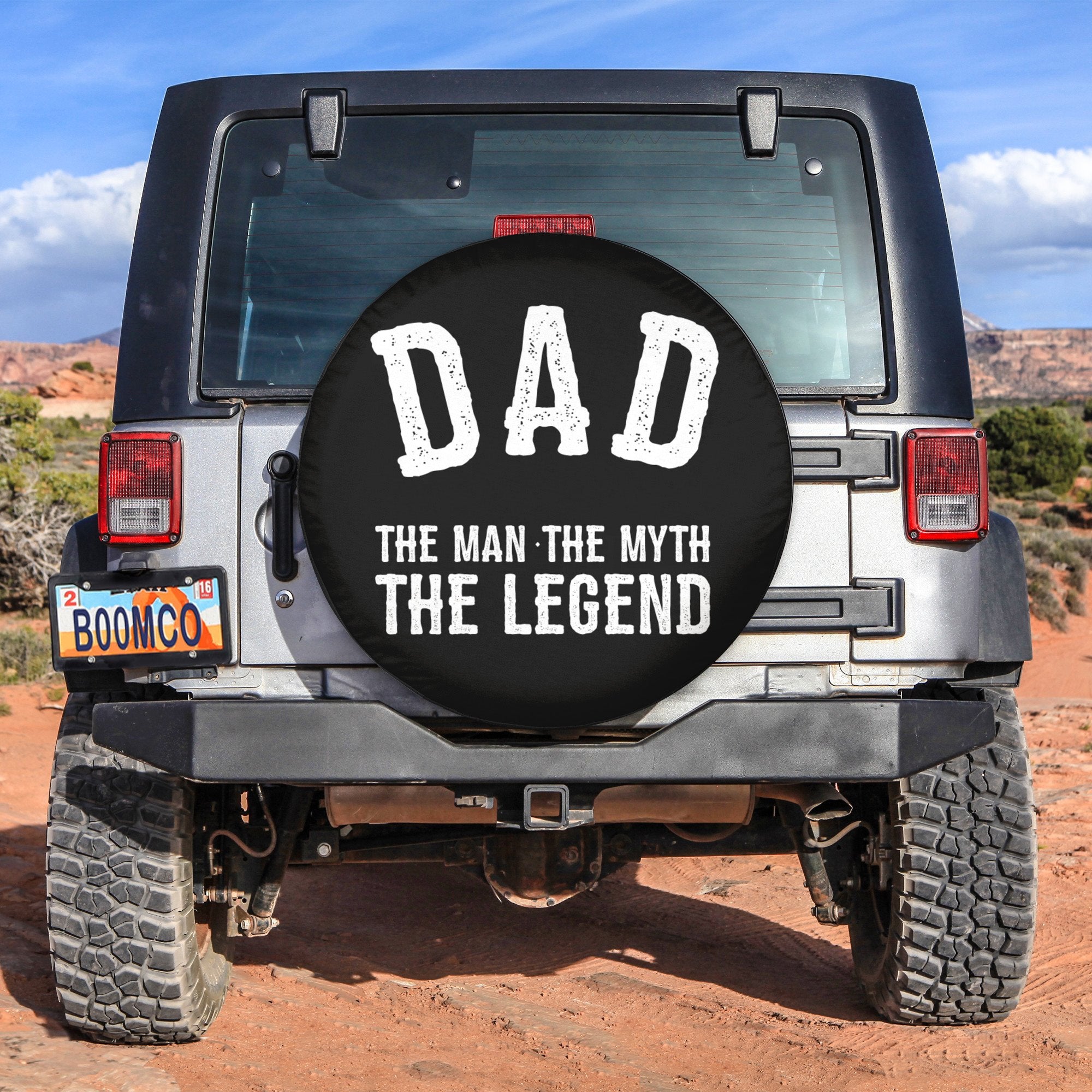 Father's Day Tire Covers - Dad The Man The Myth The Legend Spare Tire Cover NO.281 LT8 - Wonder Print Shop
