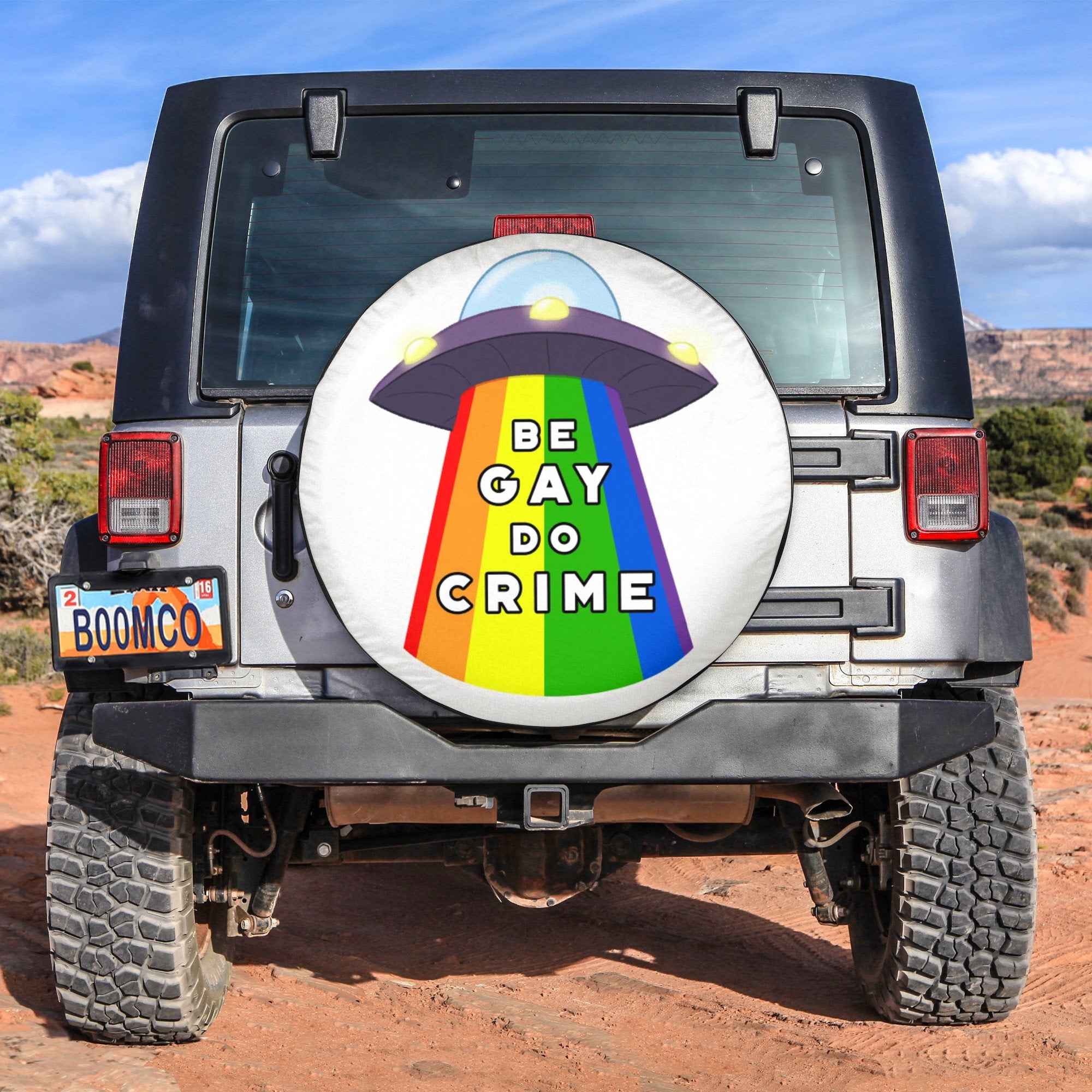 LGBT Tire Covers - Be Gay Do Crime Spare Tire Cover NO.223 LT8 - Wonder Print Shop