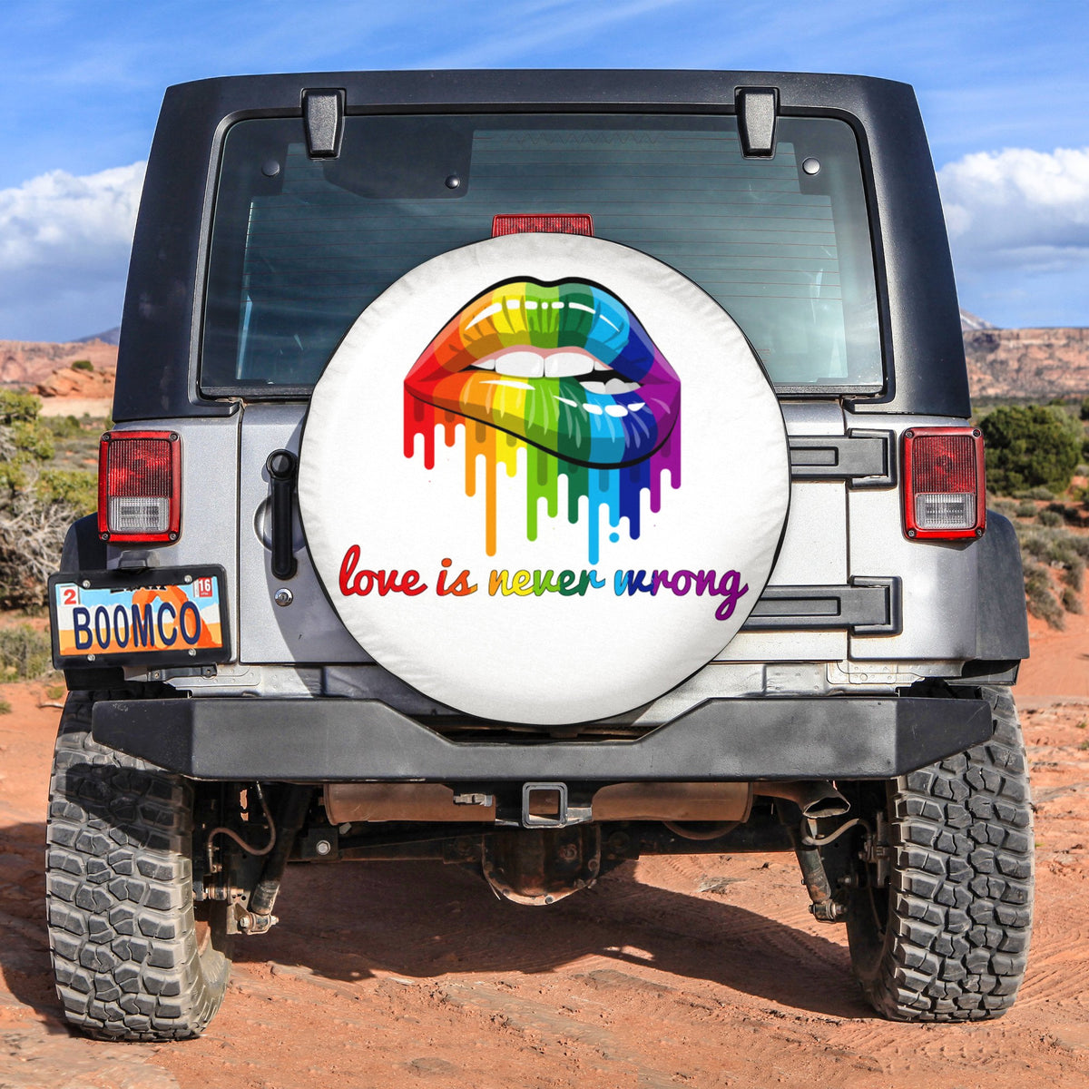 LGBT Tire Covers - Love Is Never Wrong Spare Tire Cover NO.224 LT8 - Wonder Print Shop