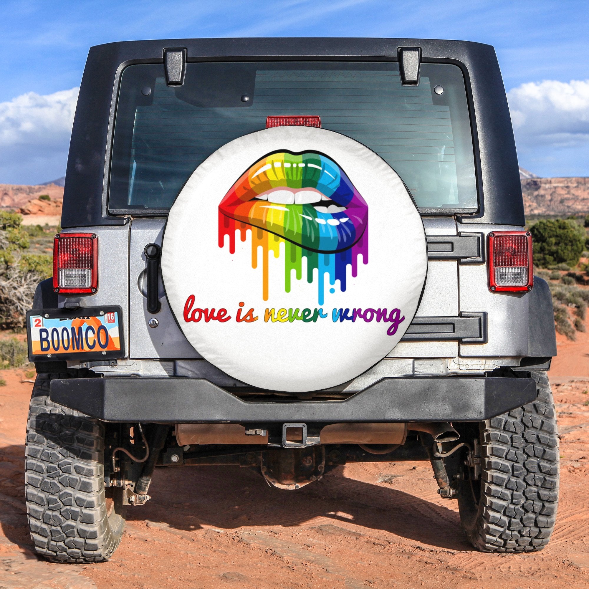 LGBT Tire Covers - Love Is Never Wrong Spare Tire Cover NO.224 LT8 - Wonder Print Shop