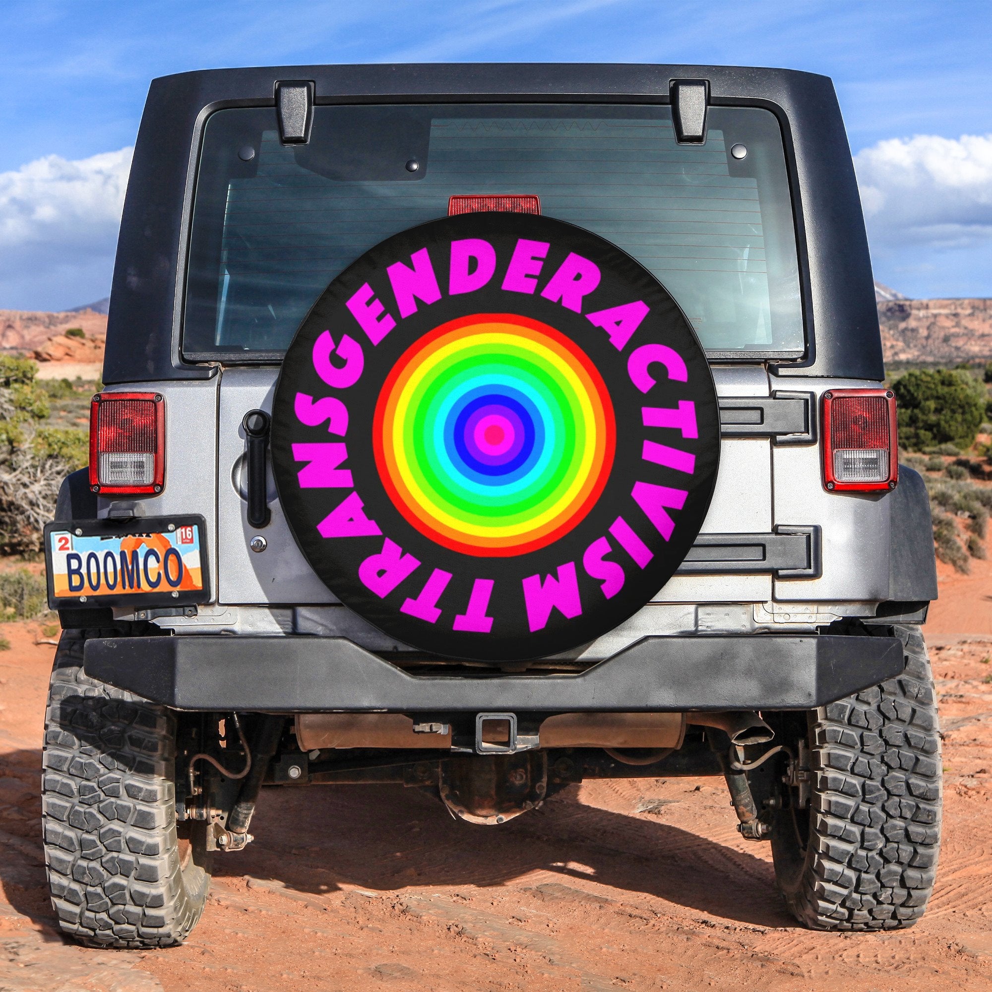 LGBT Tire Covers - Transgender Activism Spare Tire Cover NO.226 LT8 - Wonder Print Shop